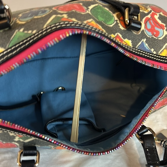 Beautiful rainbow heart Doune burn Kodak canvas with small pouch. - Picture 3 of 8